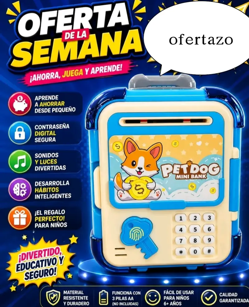Caja Fuerte Infantil Pet Dog Mini Bank