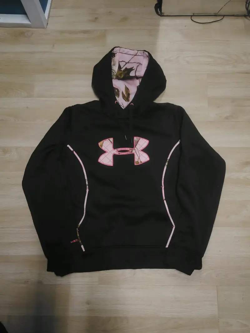 Polerón con capucha negro Under Armour para mujer - 3