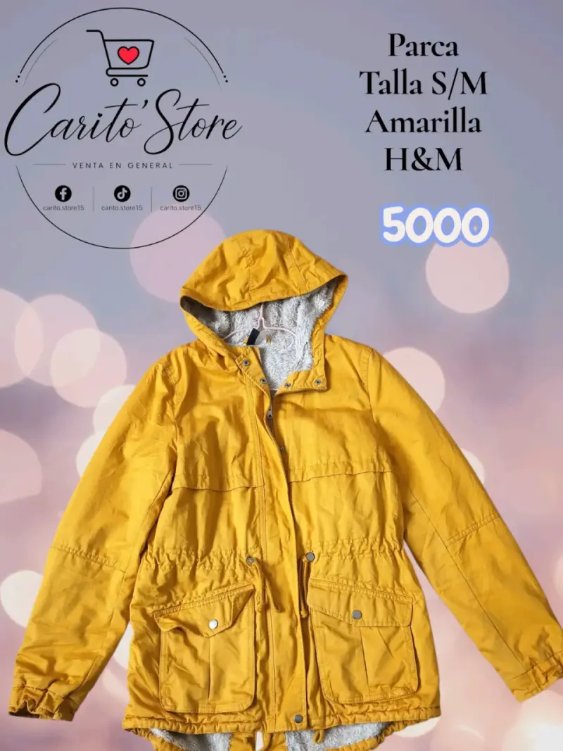 Parka amarilla H&M talla S/M