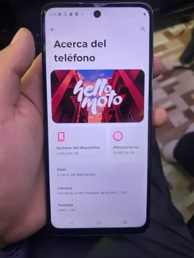 Smartphone Motorola G34 256GB Negro - miniatura 2