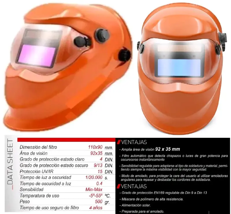 Máscara de Soldadura Automática