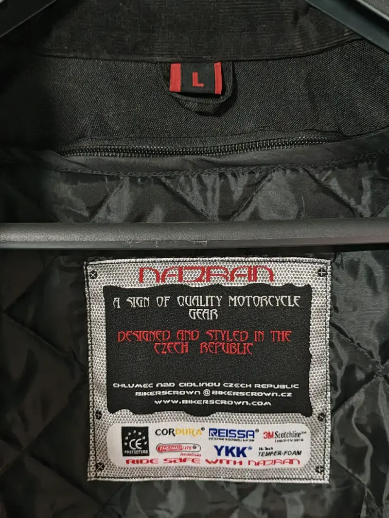 Chaqueta de moto Nazran roja con protecciones - 6