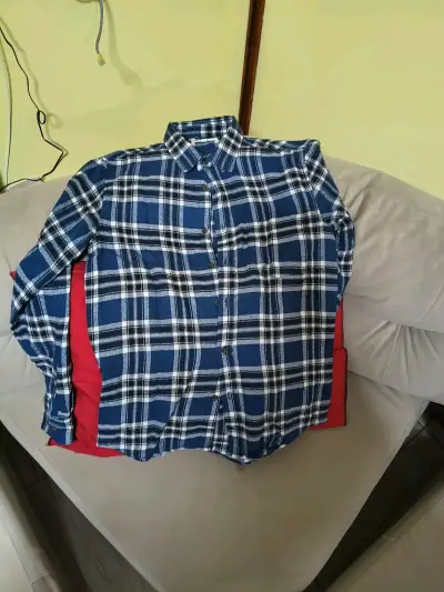 Camisa de franela a cuadros para hombre - miniatura 4
