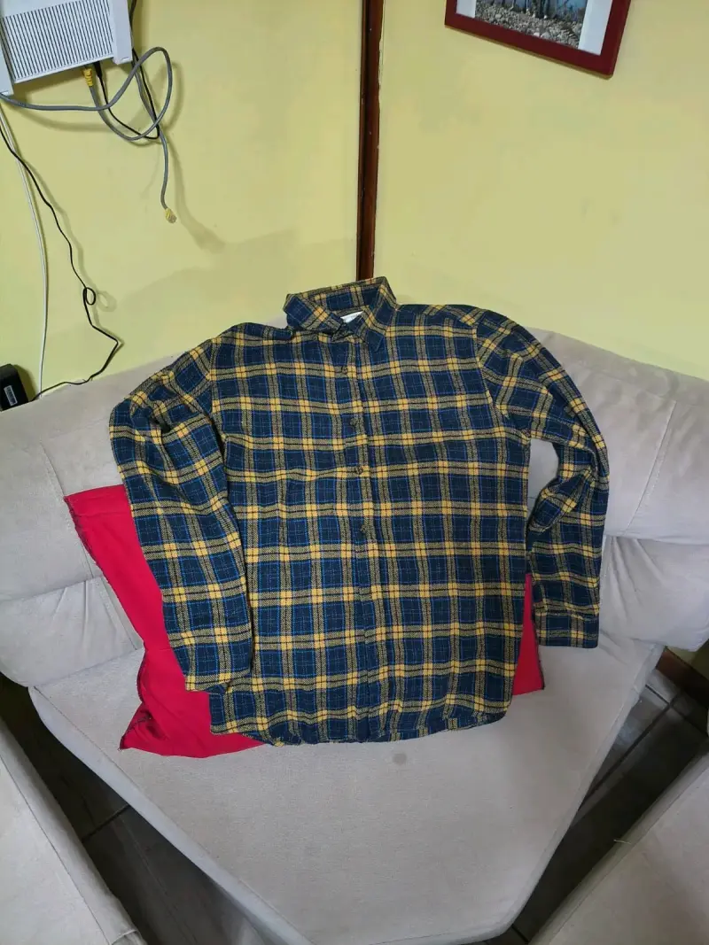 Camisa de franela a cuadros para hombre - 5