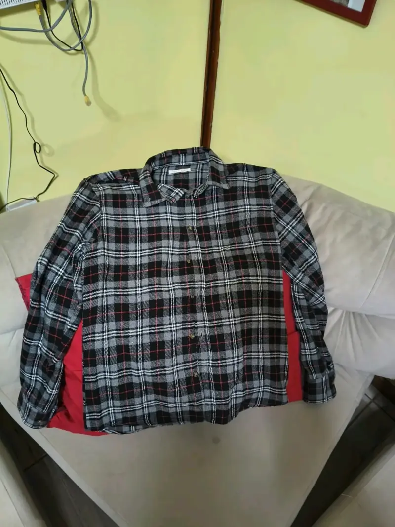 Camisa de franela a cuadros para hombre - 6