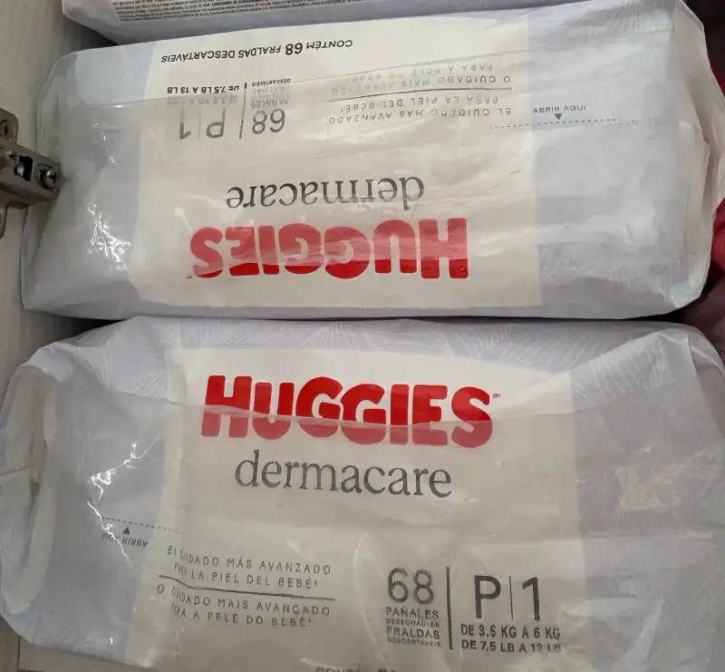 Pañales Huggies Dermacare Talla P 68 Unidades