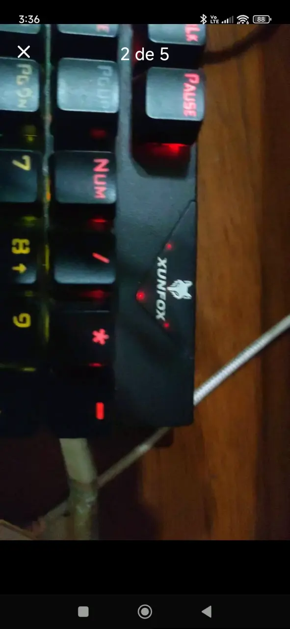 Teclado mecánico retroiluminado Xunfox RGB - 2