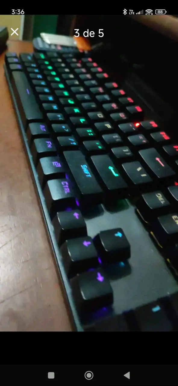 Teclado mecánico retroiluminado Xunfox RGB - 5