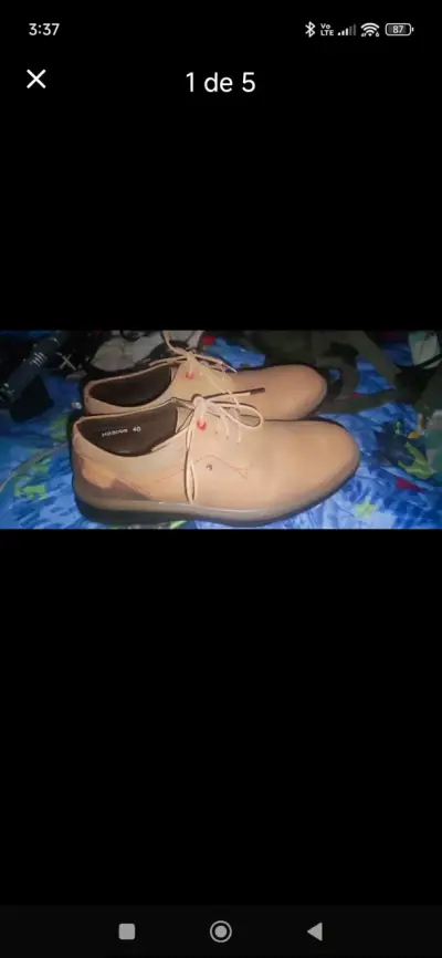 Zapatos casuales de cuero marrón talla 40 - miniatura 1