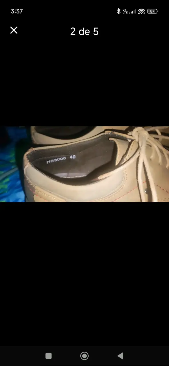 Zapatos casuales de cuero marrón talla 40 - 2
