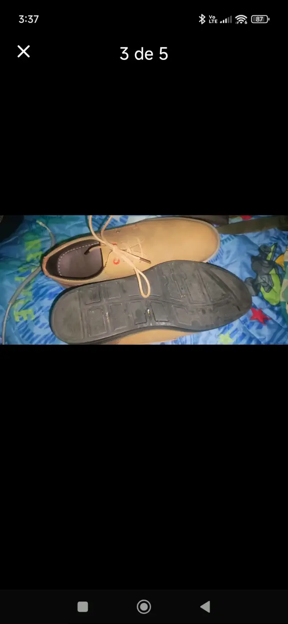 Zapatos casuales de cuero marrón talla 40 - 4