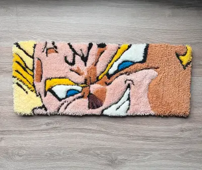 Alfombra teclado de vegeta dragón ball z - miniatura 1