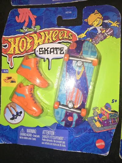 Set de 4 Fingerboards Hot Wheels Skate Tony Hawk - miniatura 5