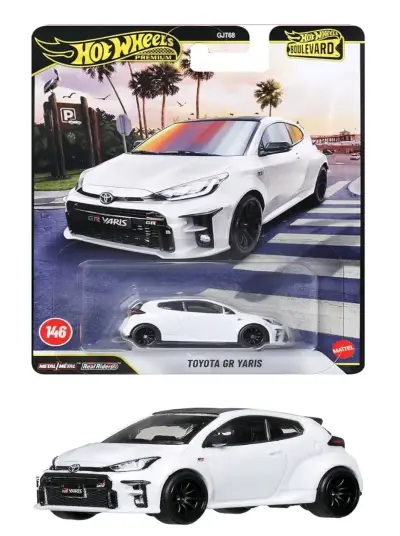 Hot Wheels Toyota GR Yaris Blanco 1:64 - miniatura 3