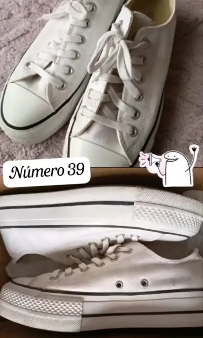 Zapatillas Blancas Número 38.5 - miniatura 1