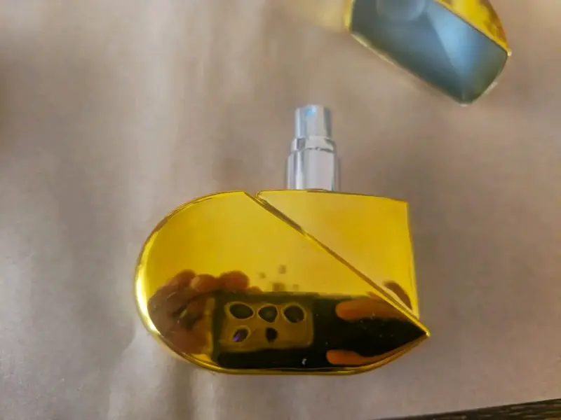 Frasco Perfumero Recargable Corazón Dorado - 2
