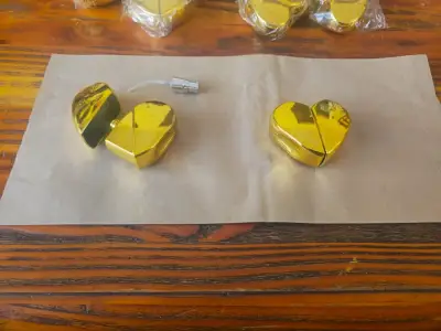 Frasco Perfumero Recargable Corazón Dorado - miniatura 3