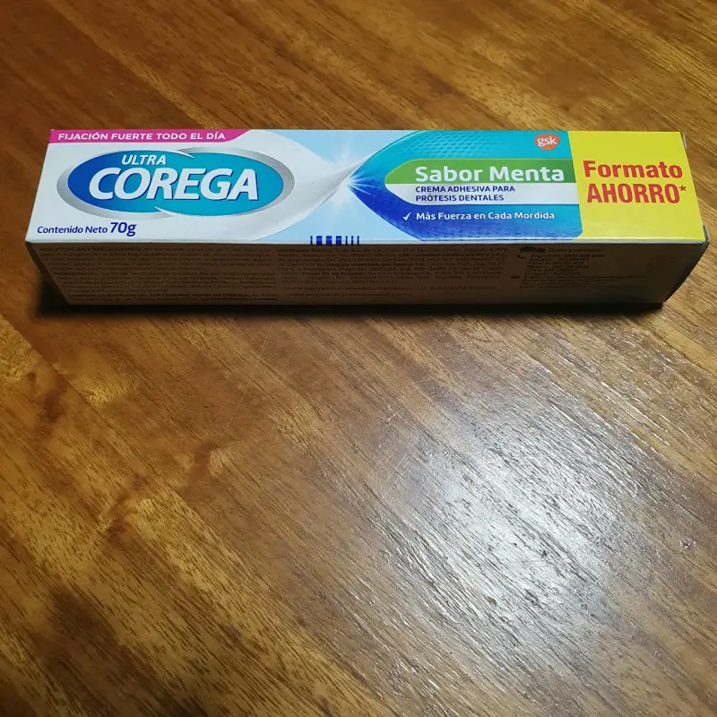Crema Adhesiva Corega Sabor Menta 70g - 1