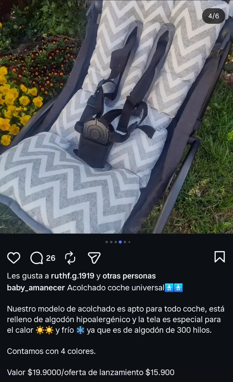 Acolchado universal para coche de bebé Baby Amanecer - 2
