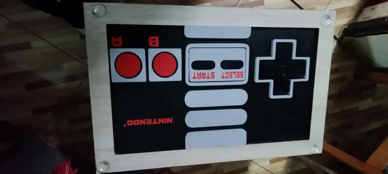 Mesa de centro diseño control Nintendo retro - 1