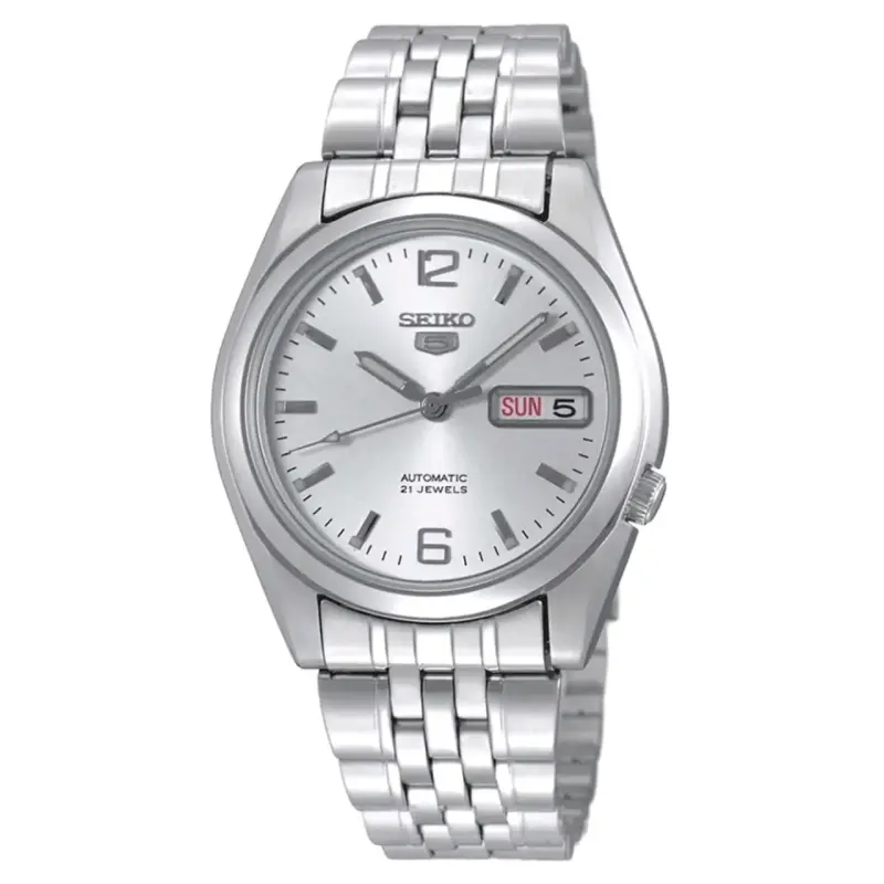 Reloj automático Seiko 5 plateado