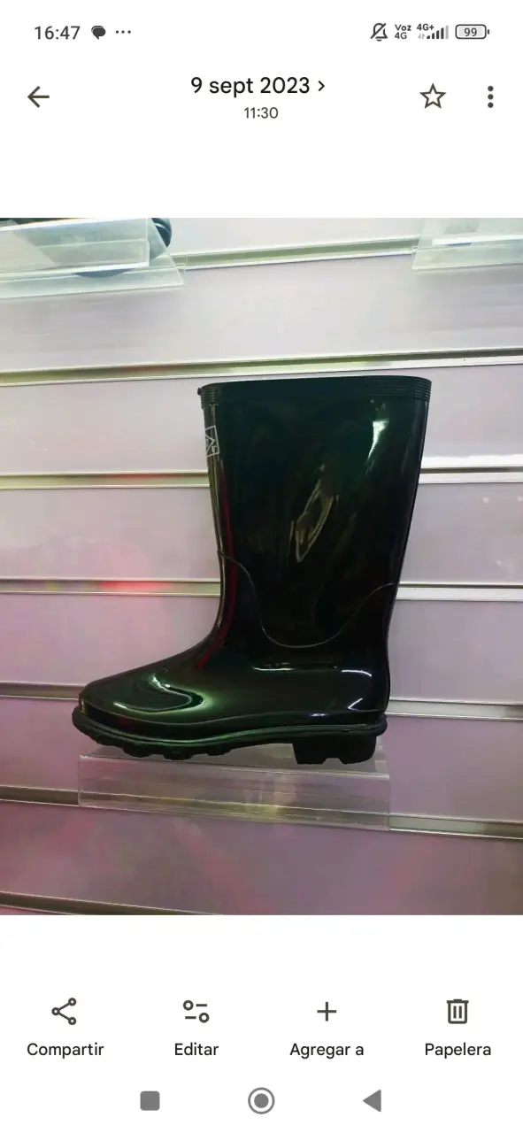 Botas de goma negras impermeables - 6
