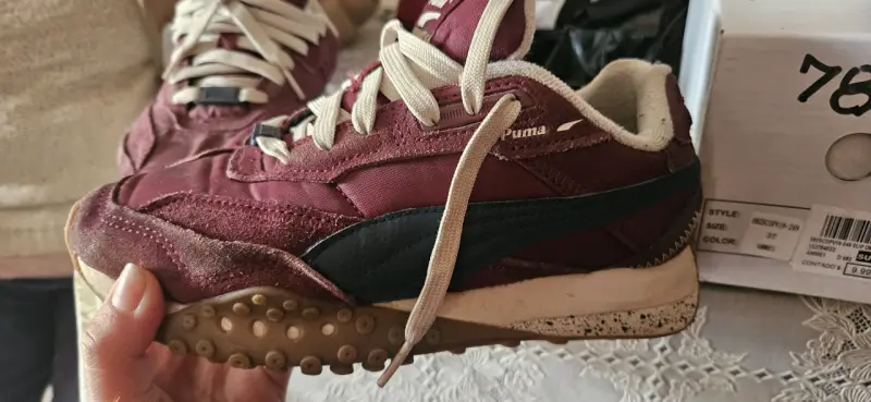 Zapatillas deportivas Puma burdeos talla 35 - 2