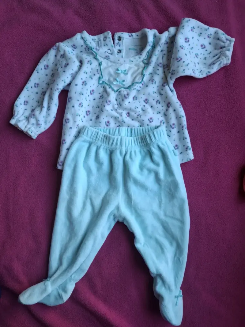 Enterito de invierno para bebé con diseño floral - 4
