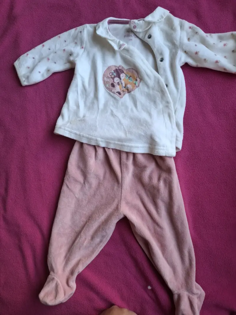 Enterito de invierno para bebé con diseño floral - 5