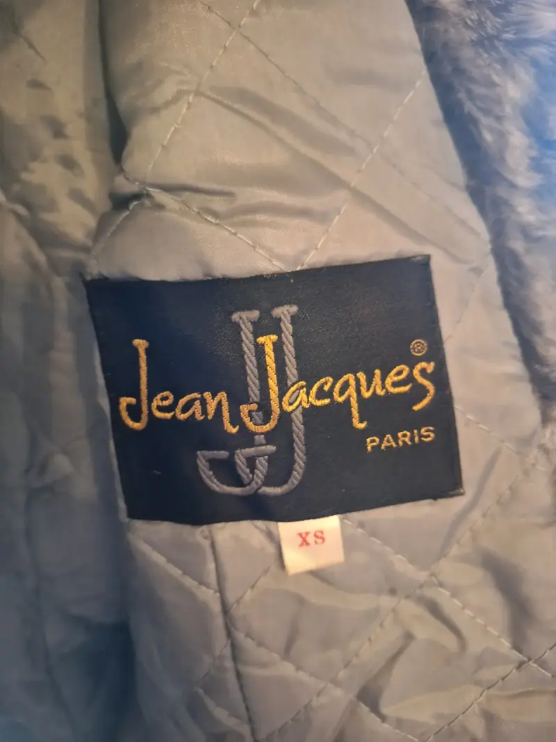 Abrigo de piel real Jean Jacques gris - 2