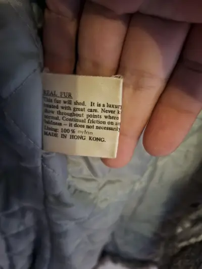 Abrigo de piel real Jean Jacques gris - miniatura 3