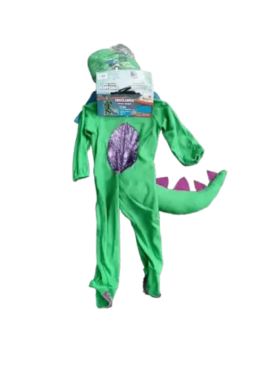 Disfraz de dinosaurio verde para niños - miniatura 2