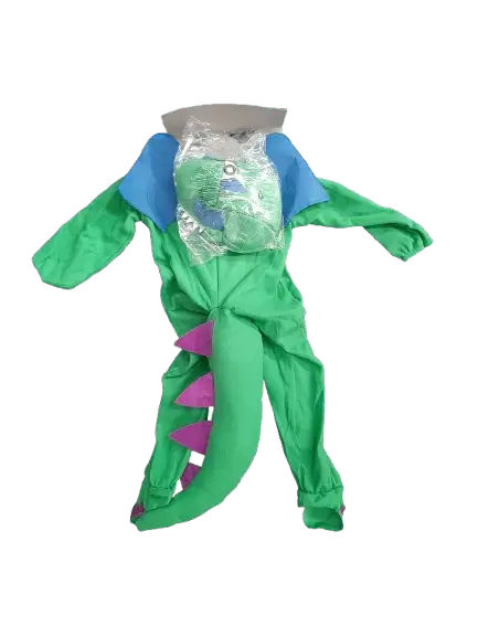 Disfraz de dinosaurio verde para niños - 3