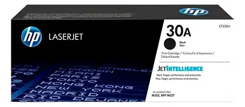 Cartucho de Tóner Negro HP 30A LaserJet