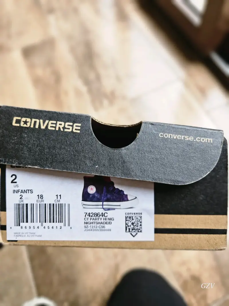 Zapatillas Converse para niños color morado - 3