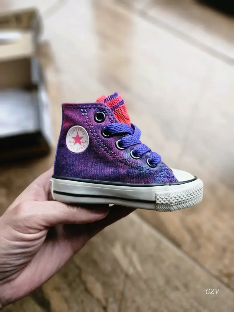 Zapatillas Converse para niños color morado - 5