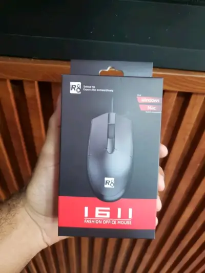 Mouse óptico R8 1611 ergonómico USB - miniatura 4