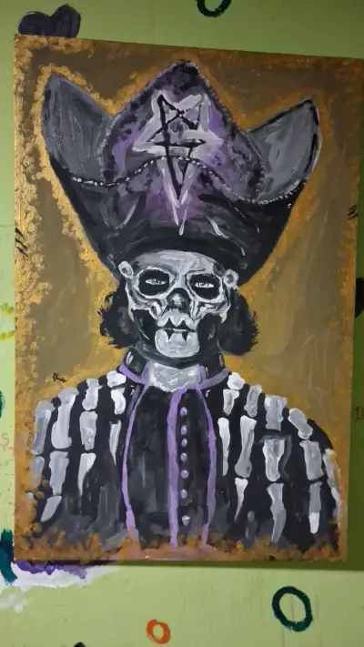 Pintura de Papa v perpetua banda ghost - miniatura 1