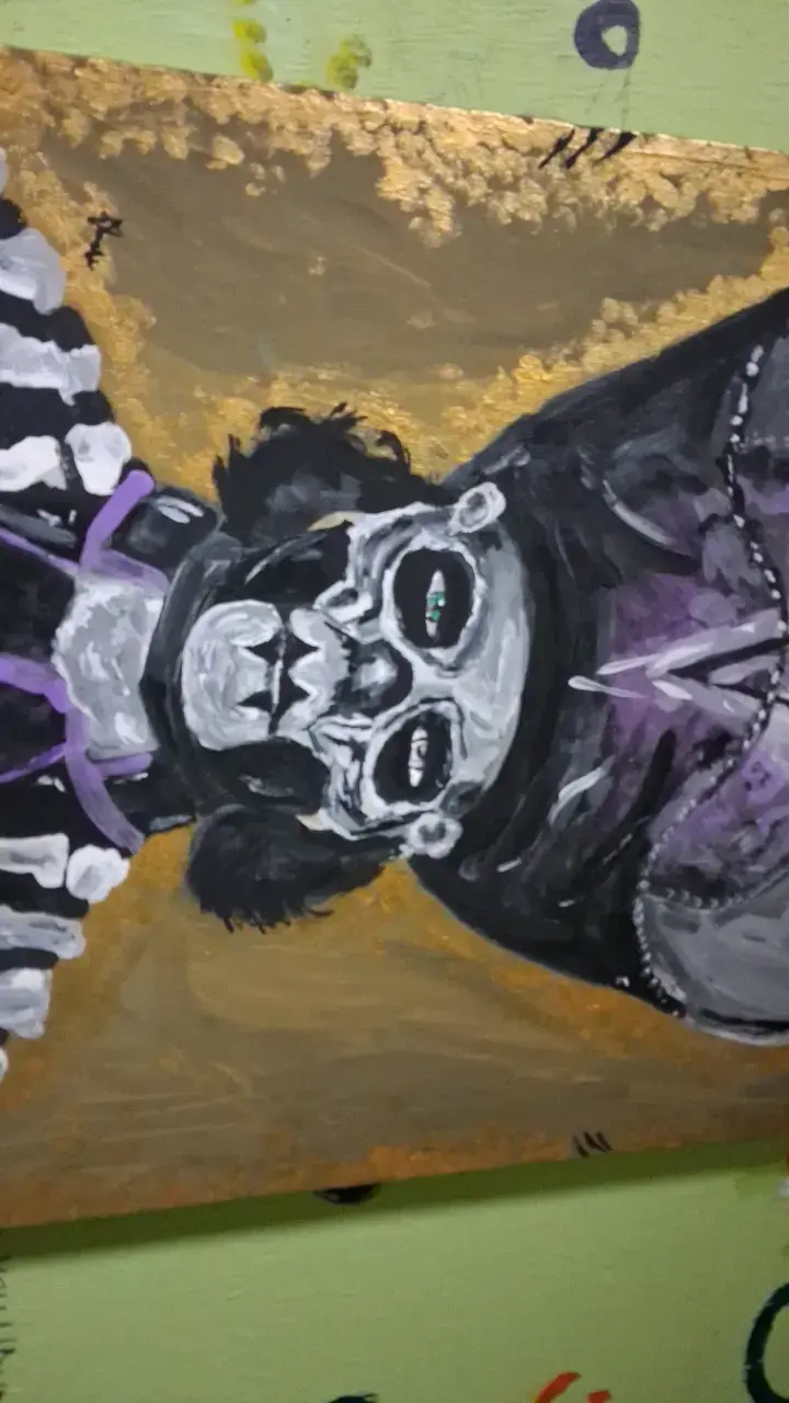 Pintura de Papa v perpetua banda ghost - 2