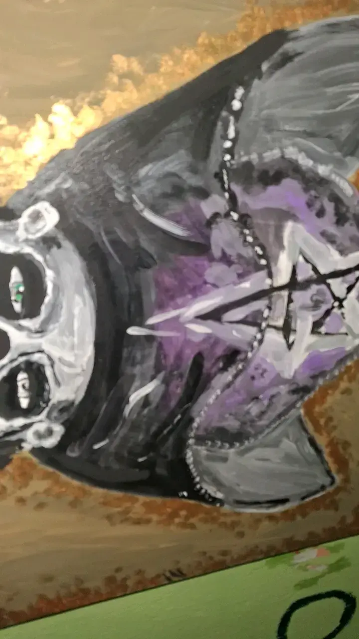 Pintura de Papa v perpetua banda ghost - 3