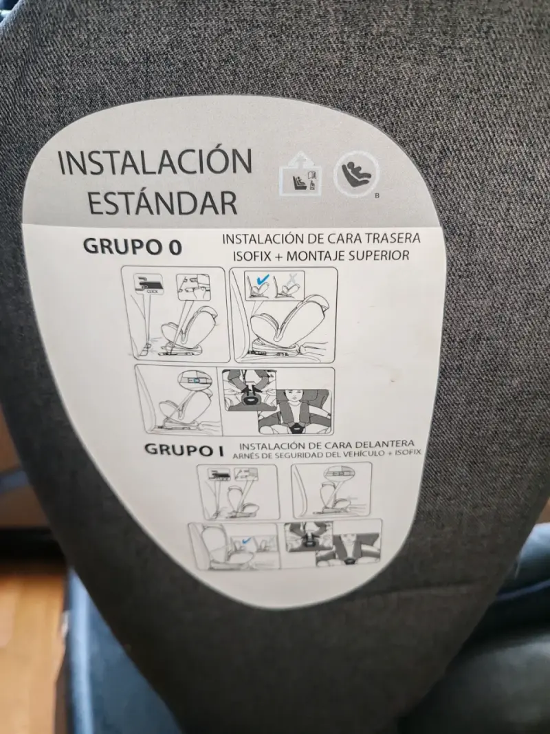 Silla de Auto Bebesit Negra con ISOFIX - 4
