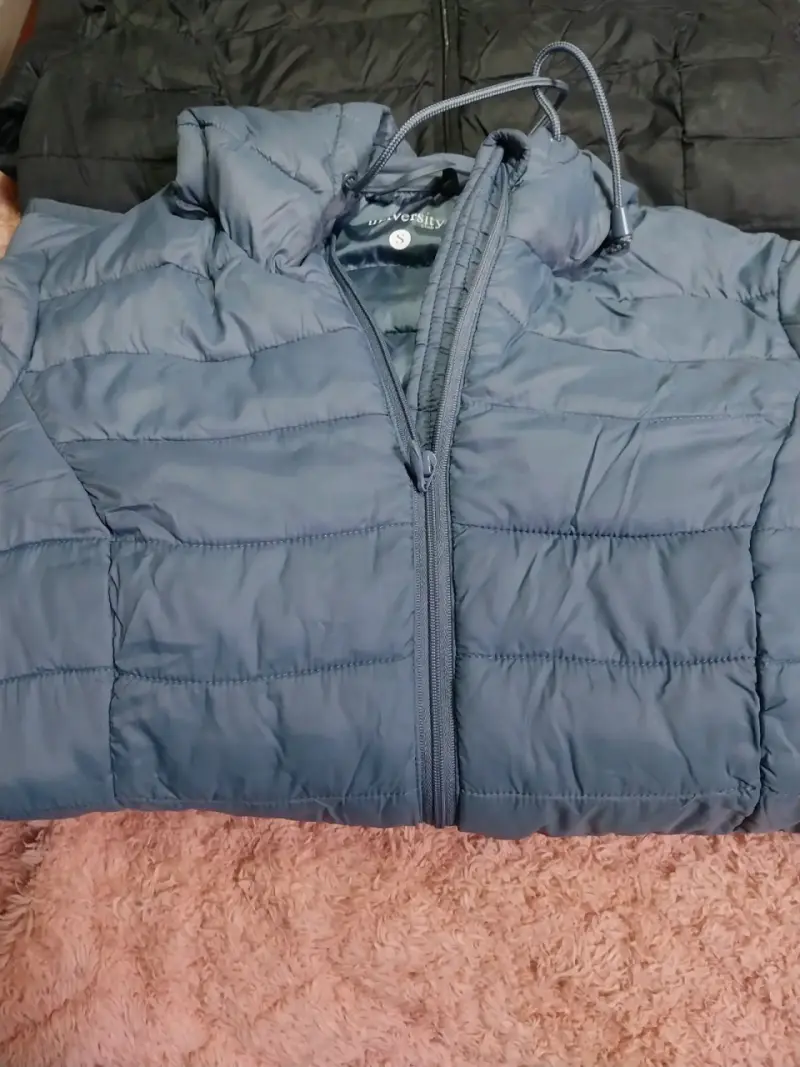 Chaqueta acolchada azul para mujer talla S - 1