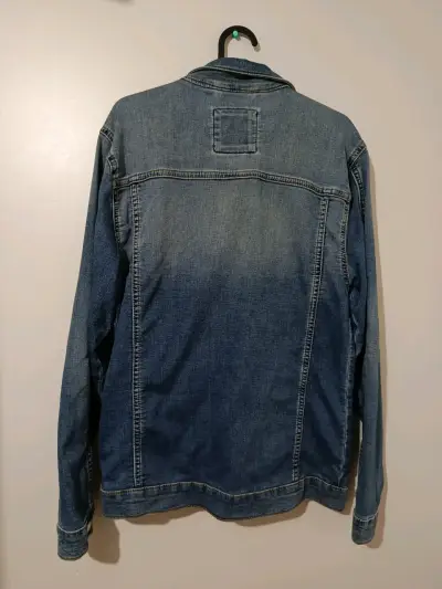 Chaqueta de mezclilla azul Zara para mujer - miniatura 5
