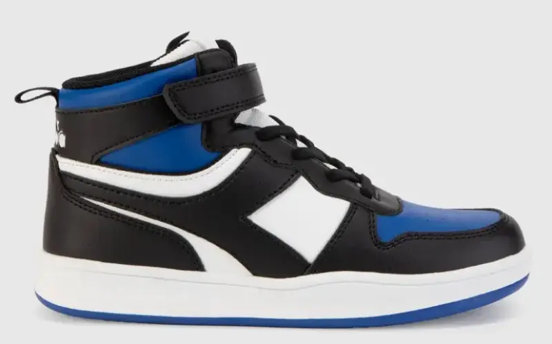 Zapatillas deportivas altas azul y negro para hombre - 2