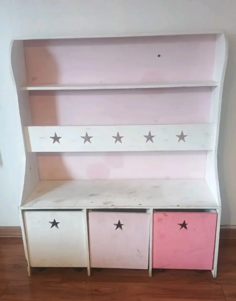 Estantería infantil de madera con diseño de estrellas - 2