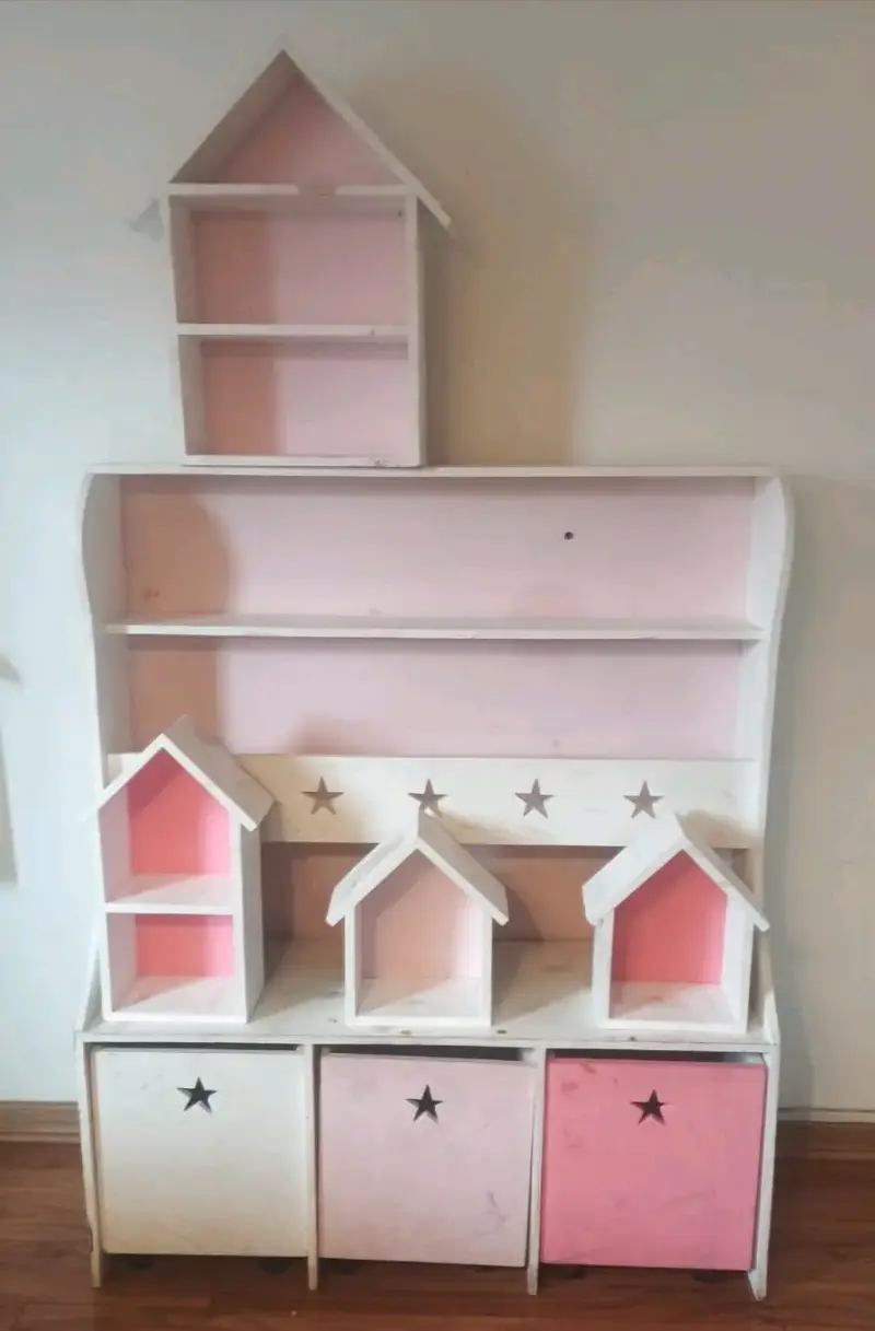 Estantería infantil de madera con diseño de estrellas - 3