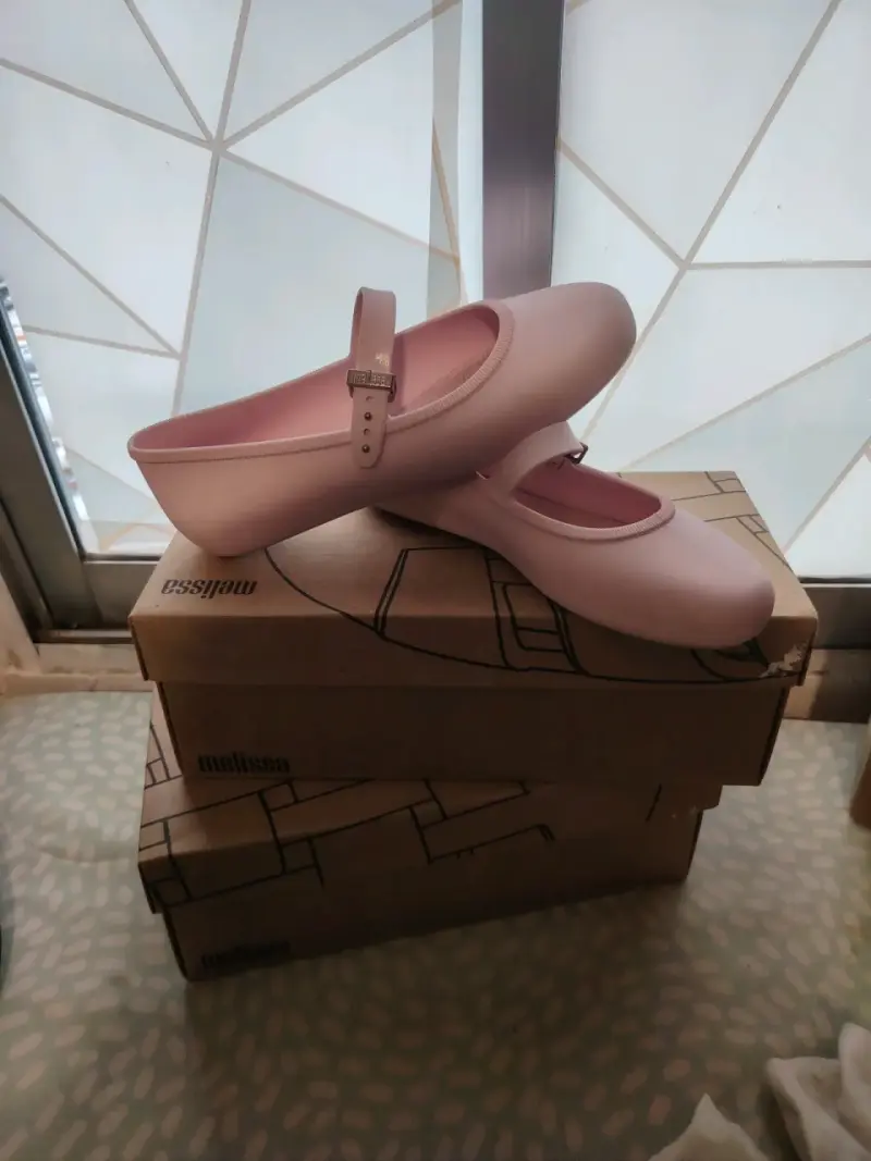 Zapatos planos rosados Melissa vegan - 5