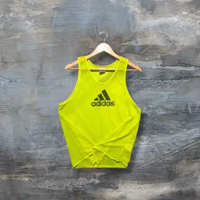 Peto deportivo sin mangas Adidas amarilla talla L - miniatura 1