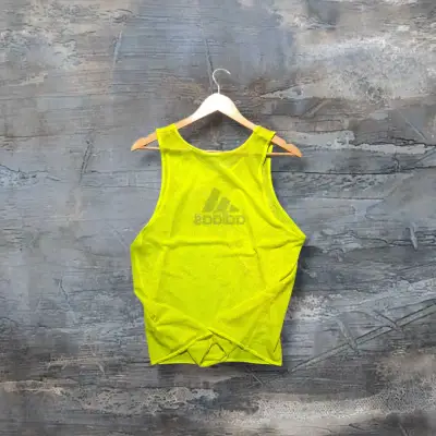 Peto deportivo sin mangas Adidas amarilla talla L - miniatura 2