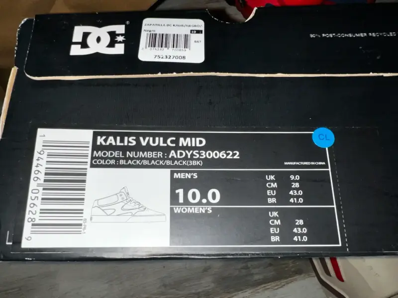 Zapatillas negras DC Kalis Vulc Mid Hombre - 3
